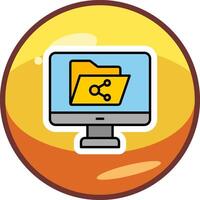 File Sharing Vector Icon