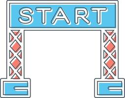 Start Line Vector Icon