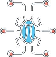Digital virus Vector Icon