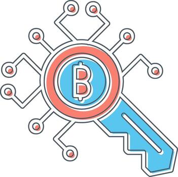Encryption Key Vector Icon