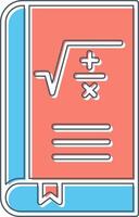 matemáticas libro vector icono