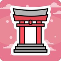 Torii Gate Vector Icon