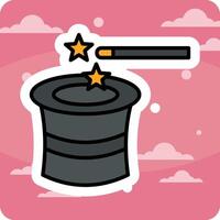 Magic Hat Vector Icon