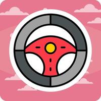 Steering Wheel Vector Icon