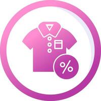 Discounted Tshirt Vector Icon