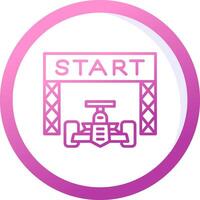 Starting Race  Vector Icon