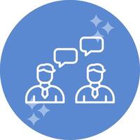 Work Conversation Vector Icon