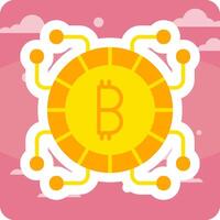 icono de vector de bitcoin