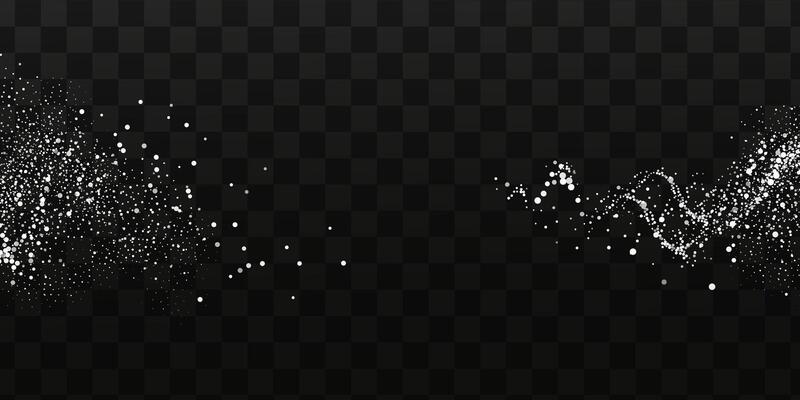 Collection of glittering stars with golden shimmering swirls, shiny glitter design. Magical motion, sparkling lines on a black background.