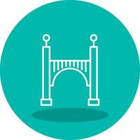 icono de vector de puente