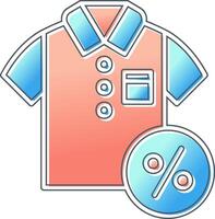 Discounted Tshirt Vector Icon