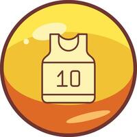 baloncesto jersey vector icono