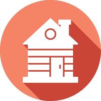 Wood Cabin Vector Icon