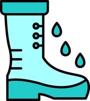 Rainboot Vector Icon