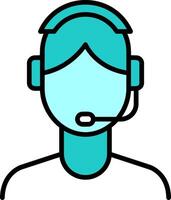 Customer Service Agent Vector Icon