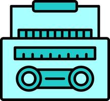 Radio Cassette Vector Icon