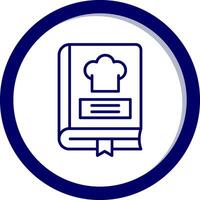 icono de vector de libro de recetas