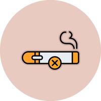 ningún icono de vector de cigarro