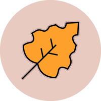 Autumn leaf Vector Icon