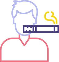 Man Smoking Vector Icon