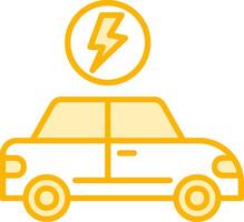 Electric Car Vector Icon