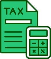 Tax Calculation Vector Icon