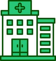 icono de vector de hospital