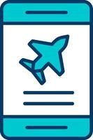 Plane Ticket booking Vector Icon