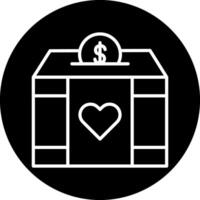 Charity Box Vector Icon