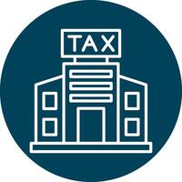 Tax Office Building Vector Icon