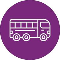 icono de vector de bus