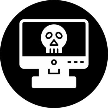 icono de vector de piratería informática