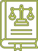 Law Book Vector Icon