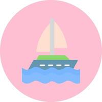 Yacht Vector Icon