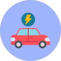 Electric Car Vector Icon