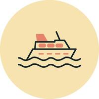 icono de vector de crucero