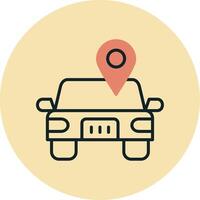 Car Location Vector Icon