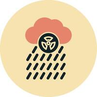 icono de vector de lluvia ácida