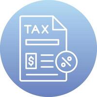 Tax Paperwork Vector Icon