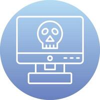 icono de vector de piratería informática