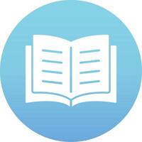 Open Book Vector Icon