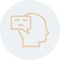 Negative Thinking Vector Icon