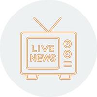 Live News Vector Icon