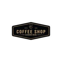 amor café logo diseño concepto para negocio café tienda vector