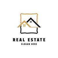 real estate logo design concept idea vector