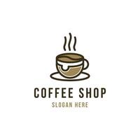 Coffee shop logo design concept idea vector