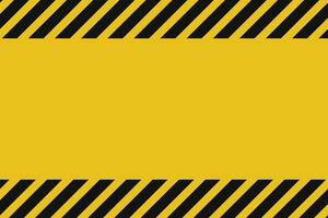 warning sign yellow background vector template