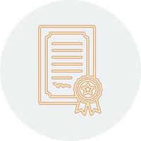 icono de vector de certificado