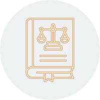 Law Book Vector Icon