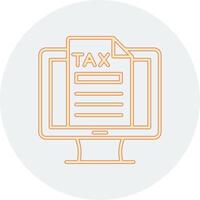 Online Tax Vector Icon